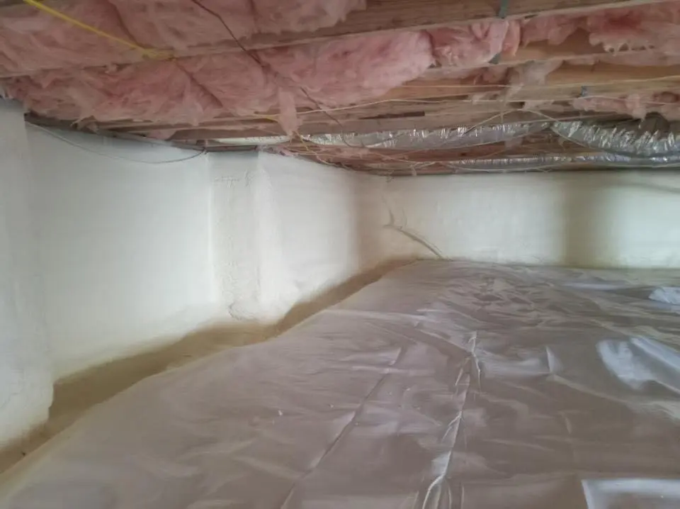 Crawl space encapsulation with closed-cell spray foam for Roof Maintenance in Aztec